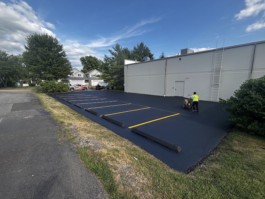 Seal Right commercial sealcoating project